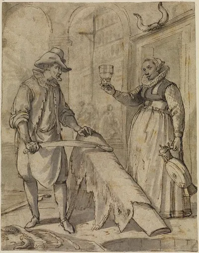 Der Gerber und seine Frau by Augustin Braun — digital art print download