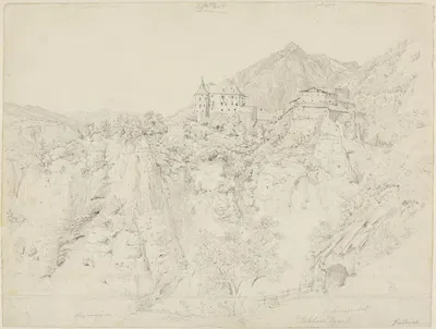 Schloß Tyrol by Карл Людвиг Фроммель — digital art print download