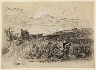 Weinlese in Burgund by Шарль Франсуа Дюбини, 1863 — digital art print download