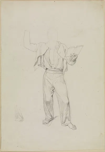 Studie zum 'Improvisator' by Фридрих Мосбруггер, 1829-1830 — digital art print download