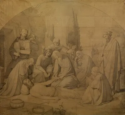 Beweinung Christi by Иоганн Фридрих Обербек, 1841 — digital art print download