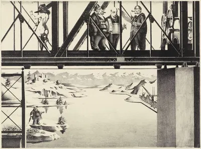 Die Herren der Welt by Georg Scholz, 1922 — digital art print download
