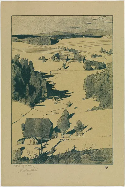 Гласбахталь by Густав Кампман, 1898 — digital art print download