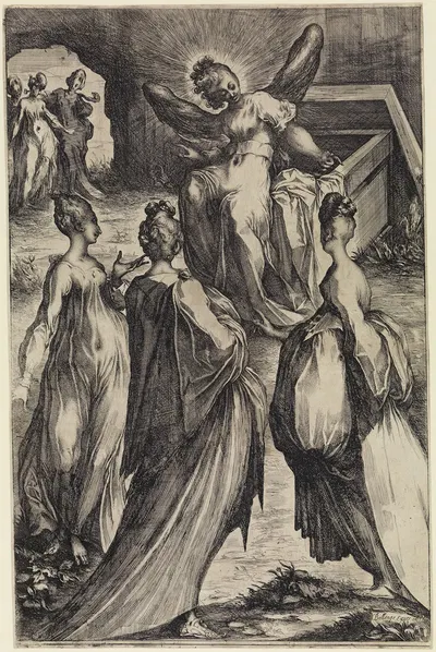 Die drei Marien am Grabe Christi by Jacques Bellange — digital art print download