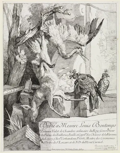 Jagdstilleben by Jean-Baptiste Oudry, 1725 — digital art print download