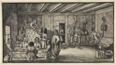 Ein Jagdmahl by Johann Jakob Arhardt, 1649 — digital art print download