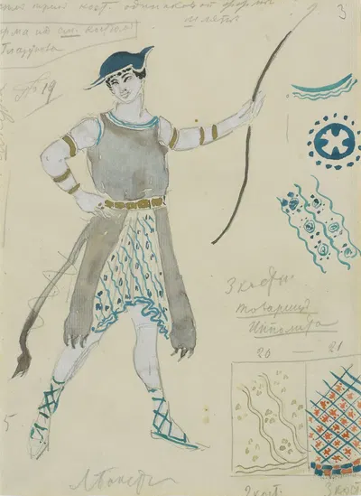 Costume design for Hyppolite by Леон Бакст — digital art print download