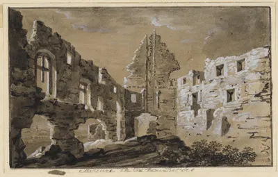 Schloßruine im Mondlicht by Луи-Николя ван Бларенберг — digital art print download