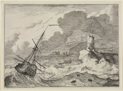 Marine by Людольф Бахуизен, 1701 — digital art print download