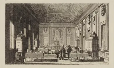 Alte Kunstkammer im Königlichen Schloss by Max Klinger, 1881 — digital art print download