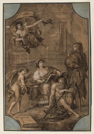 Allegorie der Geschichte by Philipp Jakob Becker — digital art print download