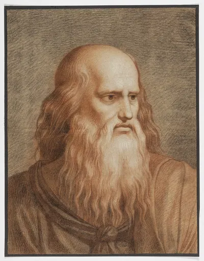 Kopf des greisen Philosophen Platon by Philipp Jakob Becker — digital art print download