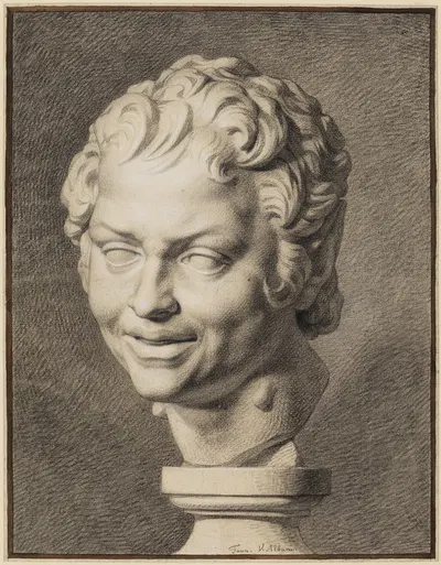 Kopf des jungen Faun aus der Villa Albani zu Rom by Philipp Jakob Becker — digital art print download