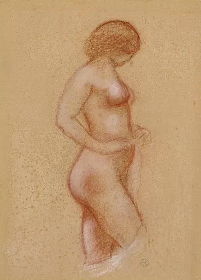 Nu debout, de profil by Аристида Маййоль, 1939 — digital art print download