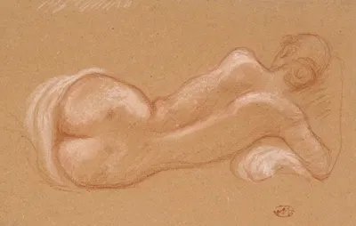 Femme nue allongée by Аристида Маййоль — digital art print download