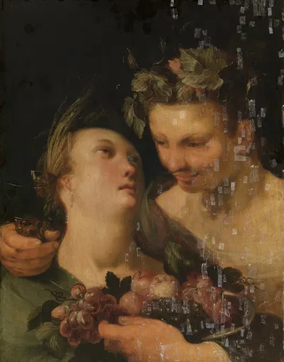 Ceres and Bacchus by Корнелис Корнелисз ван Харлем — digital art print download