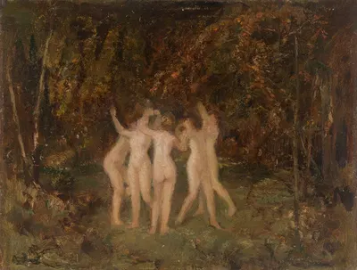 Nymphs in the Forest by Ипполит Буленжер — digital art print download
