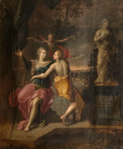 Justitia and Pax by Jacob De Backer — digital art print download