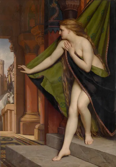 Lady Godiva by Йозеф Ван Лериус, 1870 — digital art print download