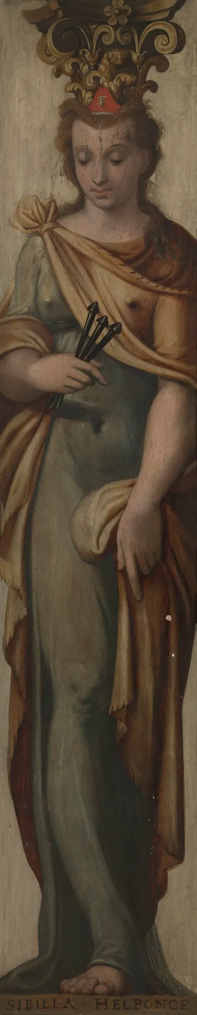 Sibyl from Hellespont by Lambert Van Noort, 1565 — digital art print download