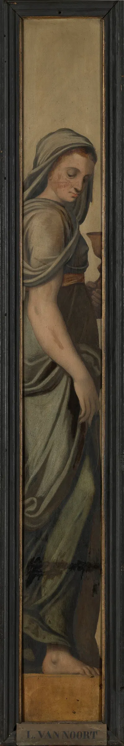 Sibyl with Chalice by Lambert Van Noort, 1565 — digital art print download