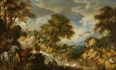 Orpheus and the Animals by Roelant Savery, 1617 — digital art print download
