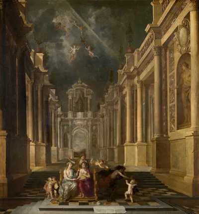 Allegory of the Arts by Теодор Бойерманс, 1666 — digital art print download