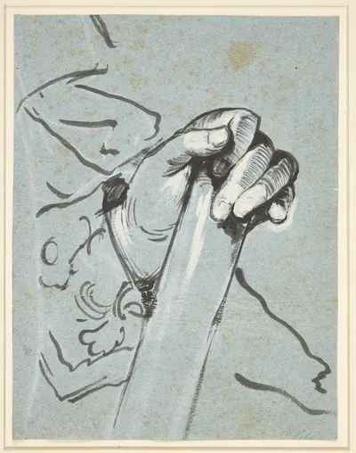Studie af en hånd by Карл Густав Пило — digital art print download