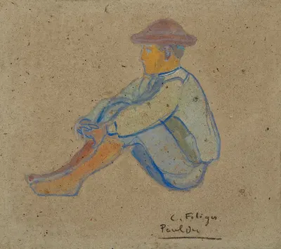 Jeune breton assis by Charles Filiger, 1890 — digital art print download