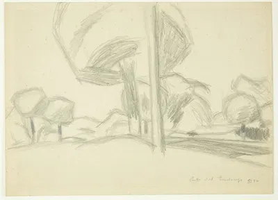 Parti ved Emdrup by Claus Johansen, 1936 — digital art print download