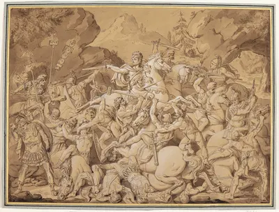 Antik slagscene by Conrad Martin Metz — digital art print download