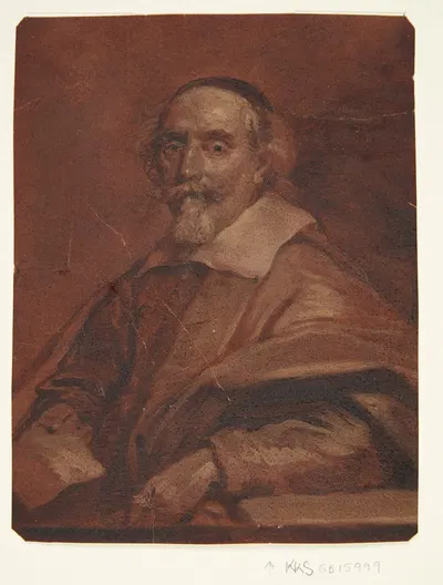 Portræt af maleren Adriaen van Nieulandt by Корнелис Йонсон ван Цейлен — digital art print download