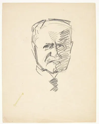 Studie til portræt af drmed Carl Lorentzen 1860-1932 by Эдвард Вейе — digital art print download