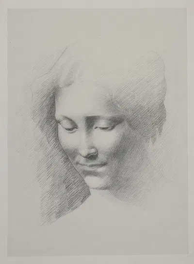 Kvindehoved by Гад Фредерик Клемент — digital art print download