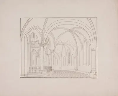 Koromgangen i Roskilde Domkirke by Georg Hoffmann — digital art print download