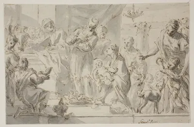 Præsentationen i templet by Gerolamo Brusaferro — digital art print download