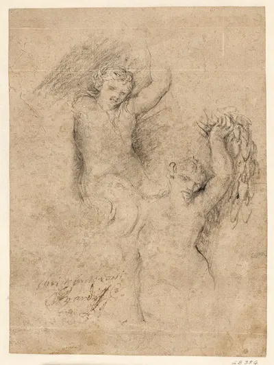 En nereide og en satyr by Giovanni Coli — digital art print download
