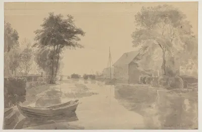 Mørumsåen ved Elleholm, Blekinge by Годтфред Румп, 1854 — digital art print download