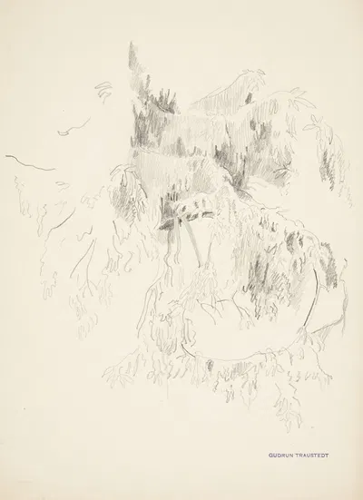 Studie af grene by Gudrun Traustedt, 1915-1924 — digital art print download