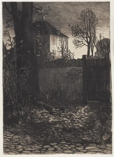 Huset i Skipperalleen by Hans Nikolaj Hansen, 1905 — digital art print download