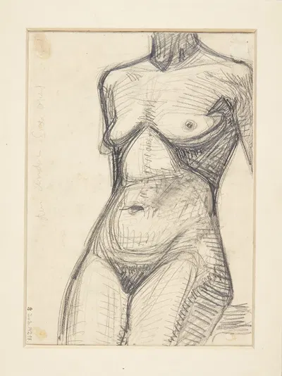 Torso af kvindelige model by Харальд Гирсинг — digital art print download