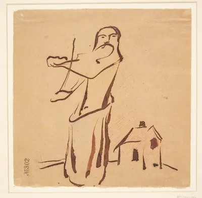 Violinspiller by Харальд Гирсинг — digital art print download