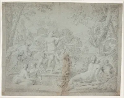 Diana and Actaeon by Хендрик Крок — digital art print download