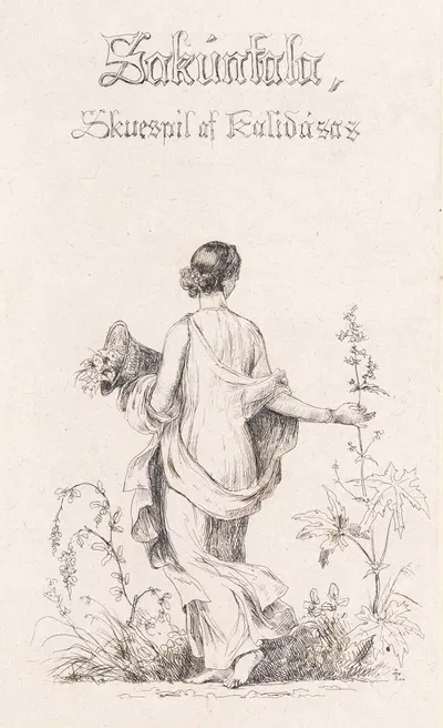 Blomstersamlerske by Йохан Томас Лундбю, 1844 — digital art print download