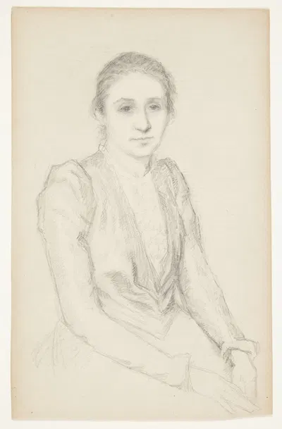 Portræt af Susette Holten by Johanne Krebs — digital art print download