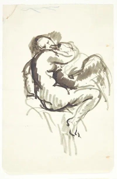 Studie til Leda med svanen by Kai Nielsen, 1918 — digital art print download