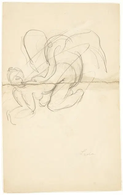 Leda med svanen by Kai Nielsen, 1918 — digital art print download
