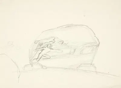 Sten med relief by Kai Nielsen, 1912 — digital art print download