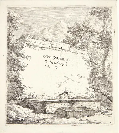 Fontæne Titelblad by Карел Дуйардин, 1652 — digital art print download