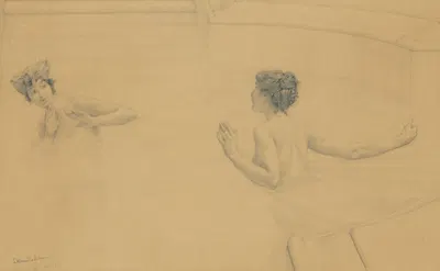 Splashing; the bathers by Лоуренс Альма-Тадема — digital art print download